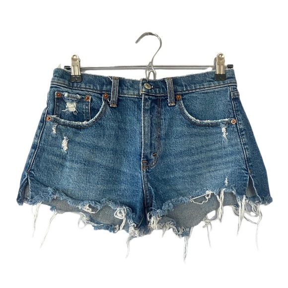 Abercrombie & Fitch Pants - Abercrombie & Fitch Mid Rise Cut Off Distressed Jean Shorts Size 26
